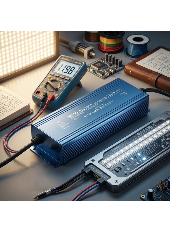 100W LED Power Supply – IP67 Waterproof 12V DC LED Driver, 220V AC to 12V DC Transformer Adapter for LED Signage and Lighting Applications - Image 5