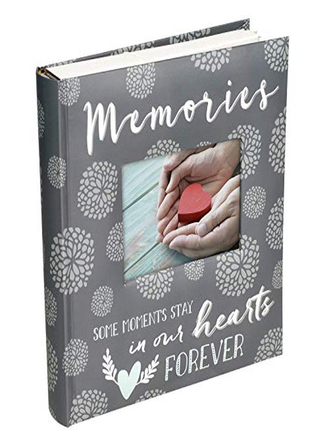 Malden International Designs 2 Up 4x6 Memories Sentiment Book Bound Gray Printed Paper Photo Album With Memo Writing Space - Image 5