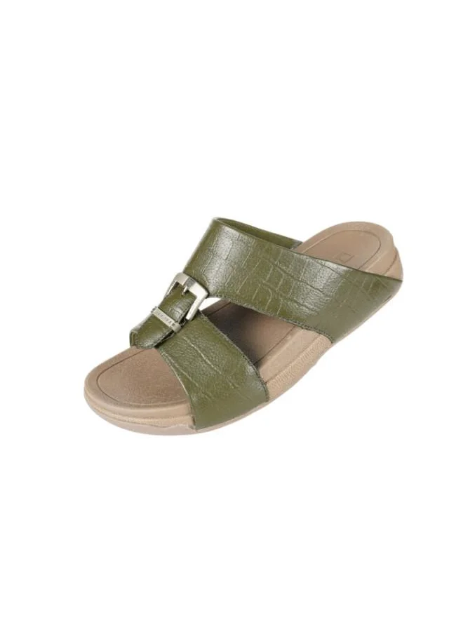 بارجيل أونو 008-3538 Barjeel Mens Casual Sandals 20295 Olive