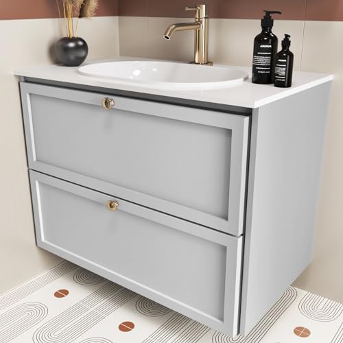 Wallderful Grey Wallpaper Peel and Stick Countertops 15.8" x 118" Solid Grey Self Adhesive Contact Paper for Cabinets Walls Temporary Vinyl Removable Solid Silver Wallpaper for Bedroom Waterproof Shelf Liner - Image 5