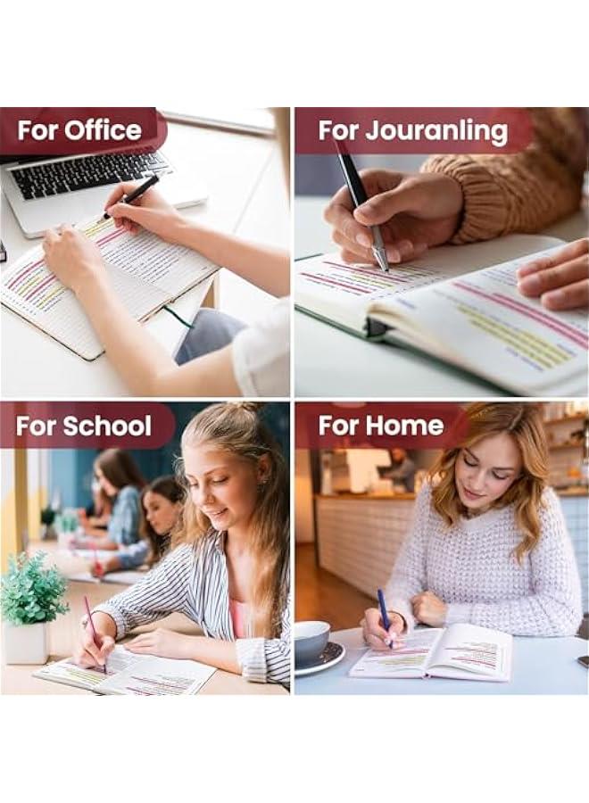 Arabest Lined Journal Notebook for Women & Men, Hardcover Leather Journal for writing, A5 College Ruled Notebook for Work & Note Taking, Perfect for Office School Home Supplies, 160 s, Black - Image 5