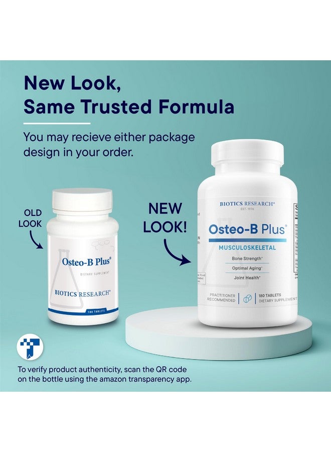 Biotics Research Osteo B Plus Optimal Bone Health Support with Vitamin K, Mg, Ca, Healthy Aging, Purified Chondroitin Sulfates 180 Tablets - Image 4