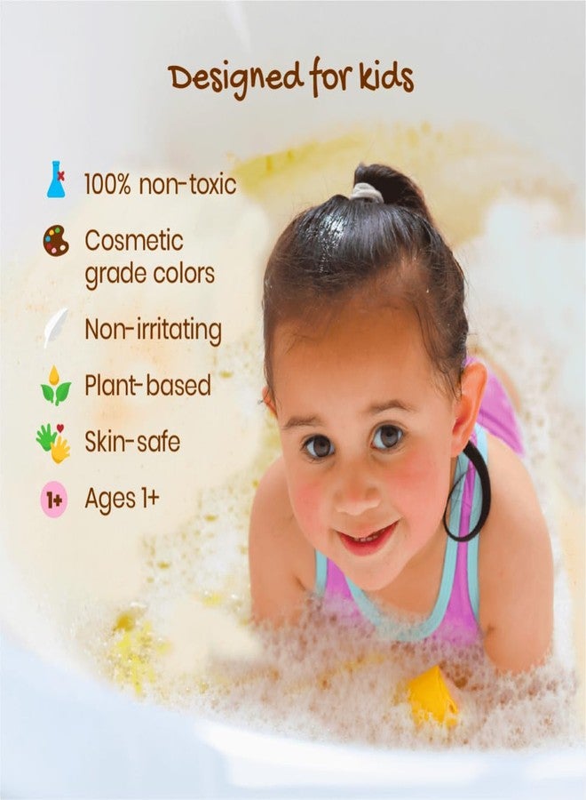 Honeysticks عصا العسل للأطفال - حمام فقاعات 3 عبوات (أزرق، أحمر، أصفر): غير سامة، نباتية، غير مهيجة - تغير لون الماء وتخلق فقاعات حمام فائقة - آمنة للأطفال من 1-3 سنوات، والأطفال من 4-8 سنوات، ألعاب حمام - Image 4