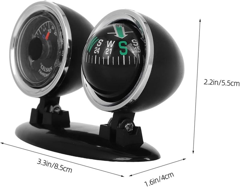 لوحة القيادة بوصلة لسيارة قارب ملاحة مؤشر اتجاه دقيق محمول متعدد الوظائف مركبة - Image 3