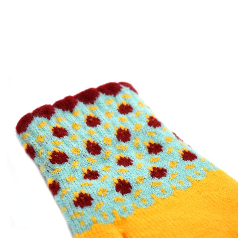 Ralcosuss Winter Touch Screen Gloves for Women Cable Knit Wool Fleece Lined Texting Mittens Gold Weather Warm Sport Glove - Image 5