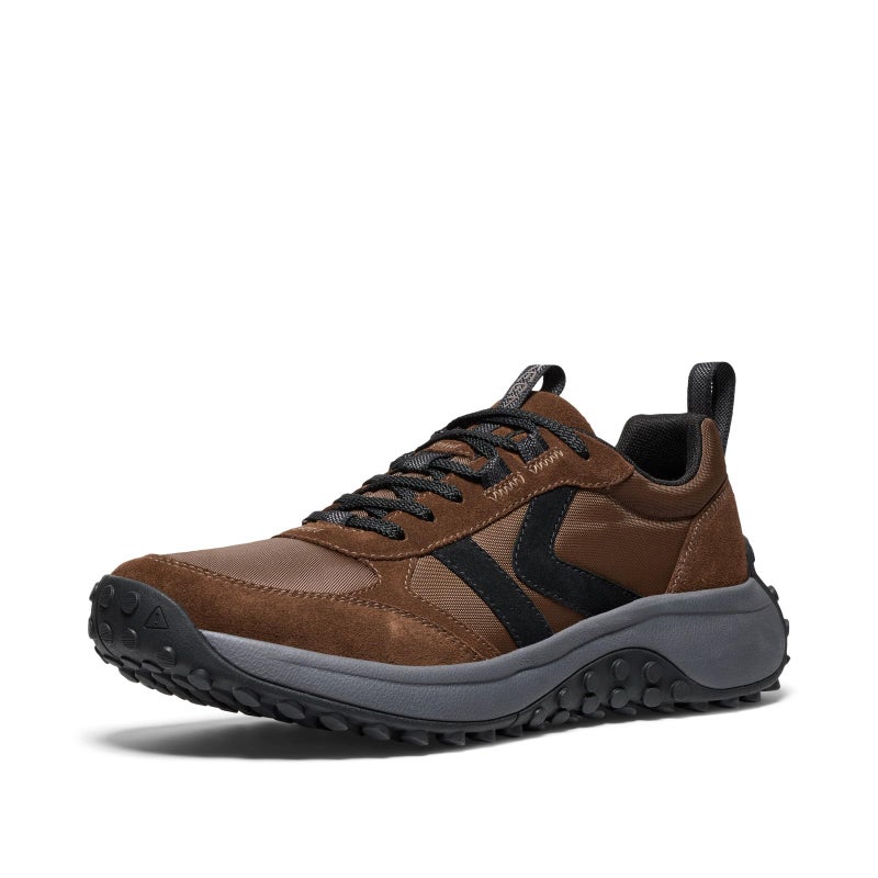 KEEN Men's KS86 Comfortable Durable Retro Style Sneakers, Dark Earth/Black, 9 - Image 1