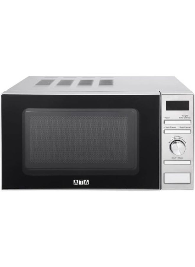 ATA Digital Microwave 20L 1200W Silver Black – MW20LG001 - Image 1