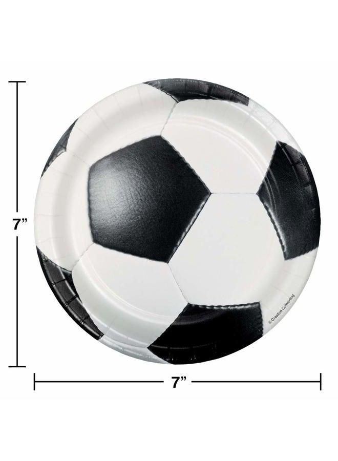CREATIVE CONVERTING Soccer Dessert Plates, 24 ct - Image 2