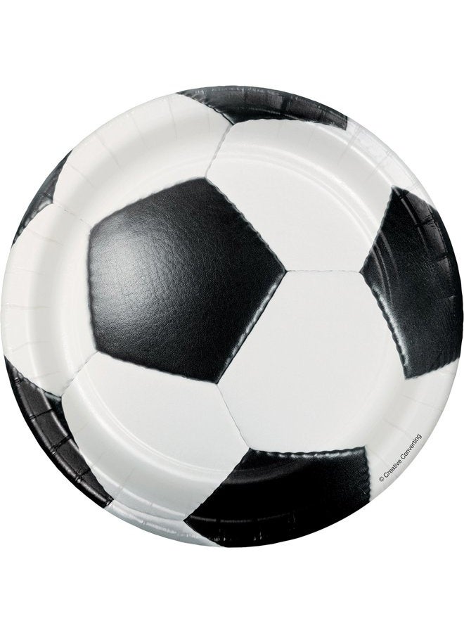 CREATIVE CONVERTING Soccer Dessert Plates, 24 ct - Image 1
