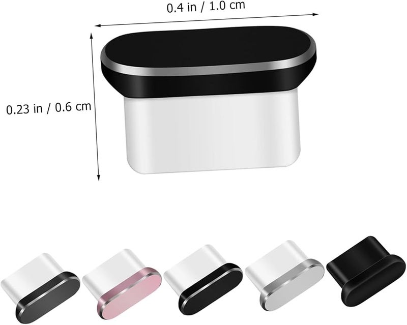 14 قطعة من سدادات الغبار السوداء منفذ USB-C، أغطية حماية منفذ شاحن الهاتف من النوع C - Image 3