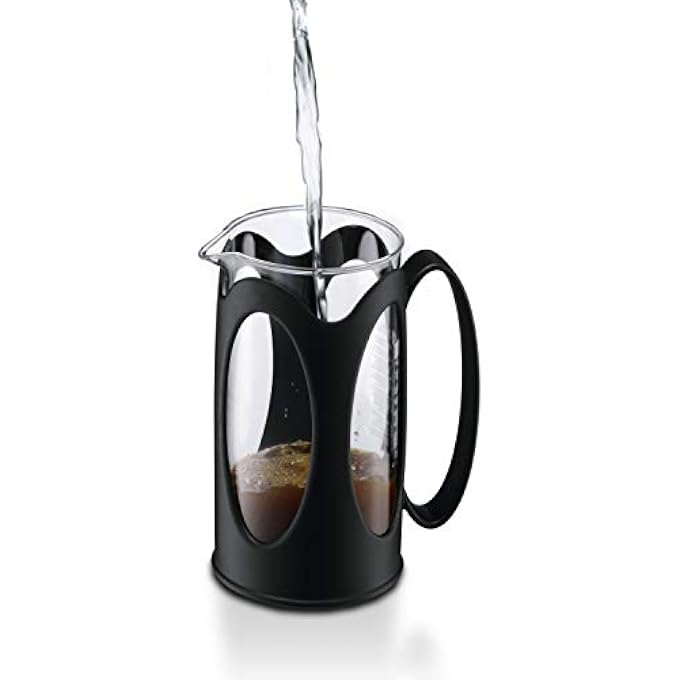 bodum 1068201 Kenya French Press Coffee Maker Borosilicate Glass  3Cup 035 L Black - Image 4