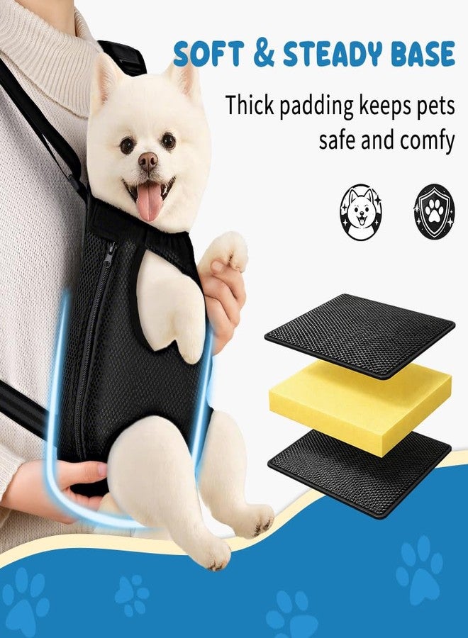 Mosago Dog Backpack Carrier, Legs-Out Chest Carrier for Small Dogs 4-7 lbs, Adjustable Pet Front Carrier with Thick Padded Bottom Support, Easy Fit for Walking, Hiking, Camping, and Traveling - Image 2