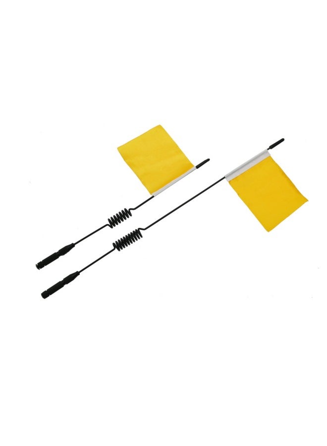 Mangniu Naughty Dragon Four-wheel Drive Off-road Climbing Car Model Car Accessories Metal Decoration Signal Flag DIY Modification Parts-Color:Signal Flag Short Flag Yellow  - Image 4