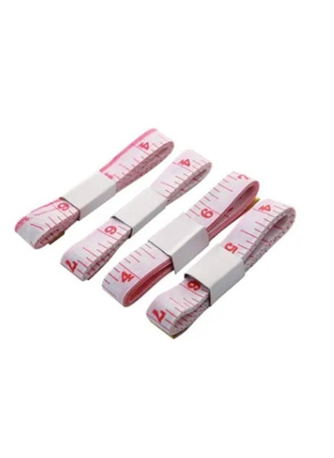 Generic 4-Piece Measuring Tape Set White/Pink 150cm  - Image 2