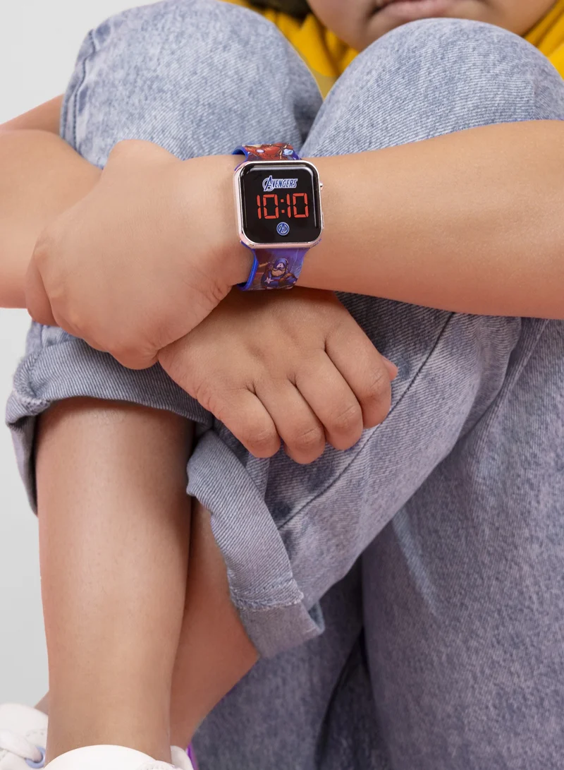 Disney Disney Marvel Avengers Blue Strap LED Boys Watch - AVG4706ARG