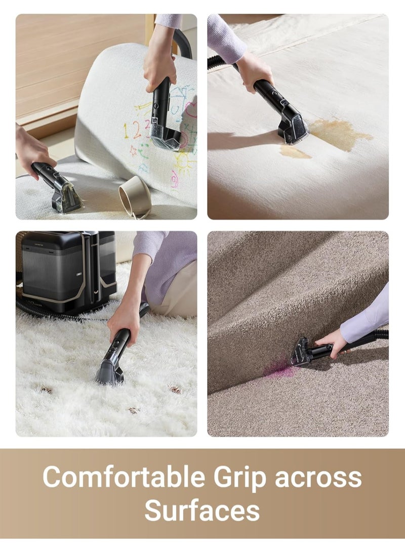 Dreame N10 Portable Carpet Spot Cleaner Stain Removal for Upholstery Multi Surfaces, Car Seats, Sofa Kitchen & More, Self Cleaning Hose, 60° C Hot Water with 12,000 Pa Suction 400 W N10 Black - Image 3