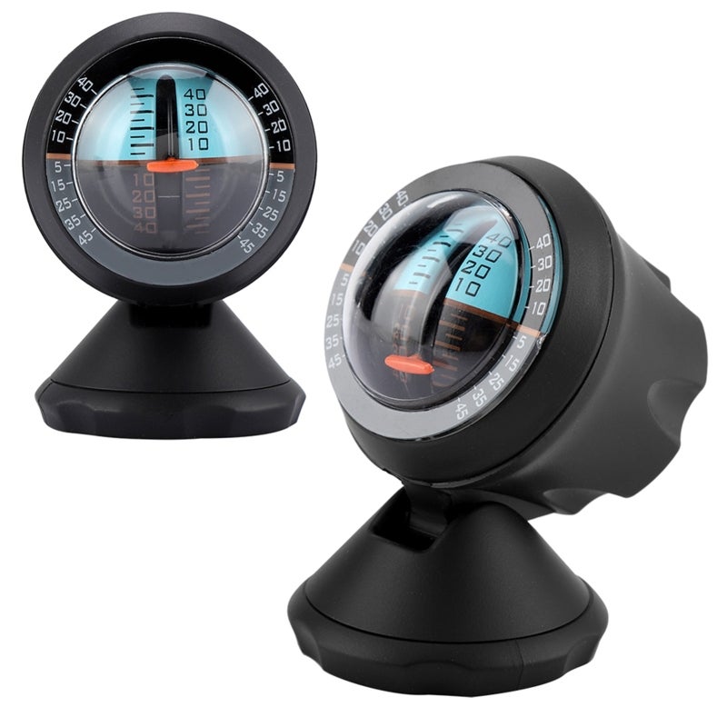 Car Inclinometer: 360° Rotatable Premium Plastic - High Sensitivity Fast Precise Slope Indicator for Car Truck Driving Road Safety - Image 4