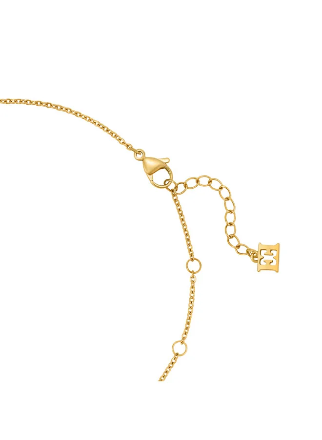 Escada  Mina Gold Plated Stainless Steel Necklace for Women 360mm for Women | Best Price UAE