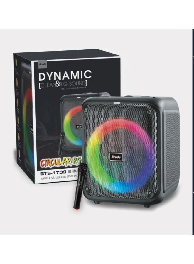 مكبر صوت محمول قابل لإعادة الشحن BTS-1739 Brodu