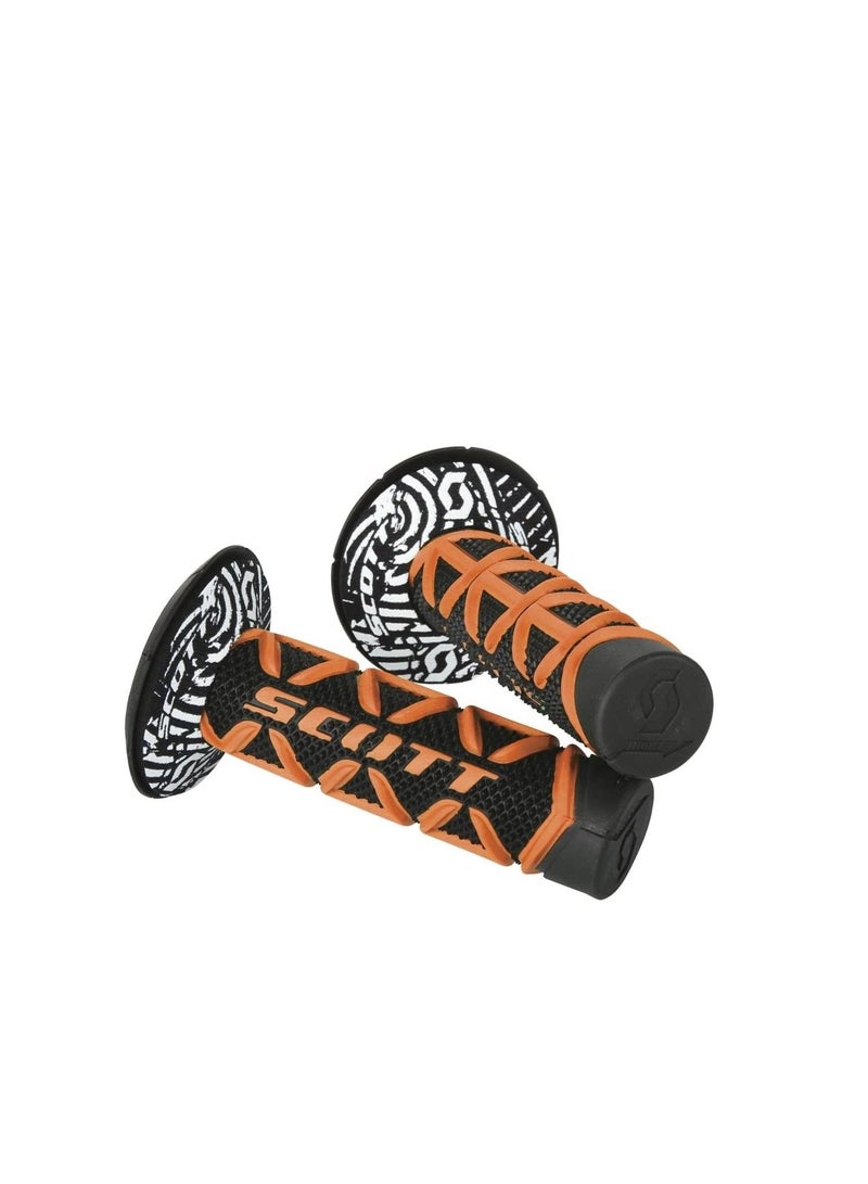Scott Sports USA Orange/Black One Size Scott Sports 219626-1008 Diamond Motorcycle Grips w/Donuts