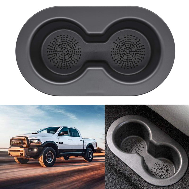 FOKES Cup Holder for 20022019 Dodge Dakota Ram 1500 2500 3500 4500 5500 Black Rear Seat Drink Dual Cup Holder 5HD65DX9AC