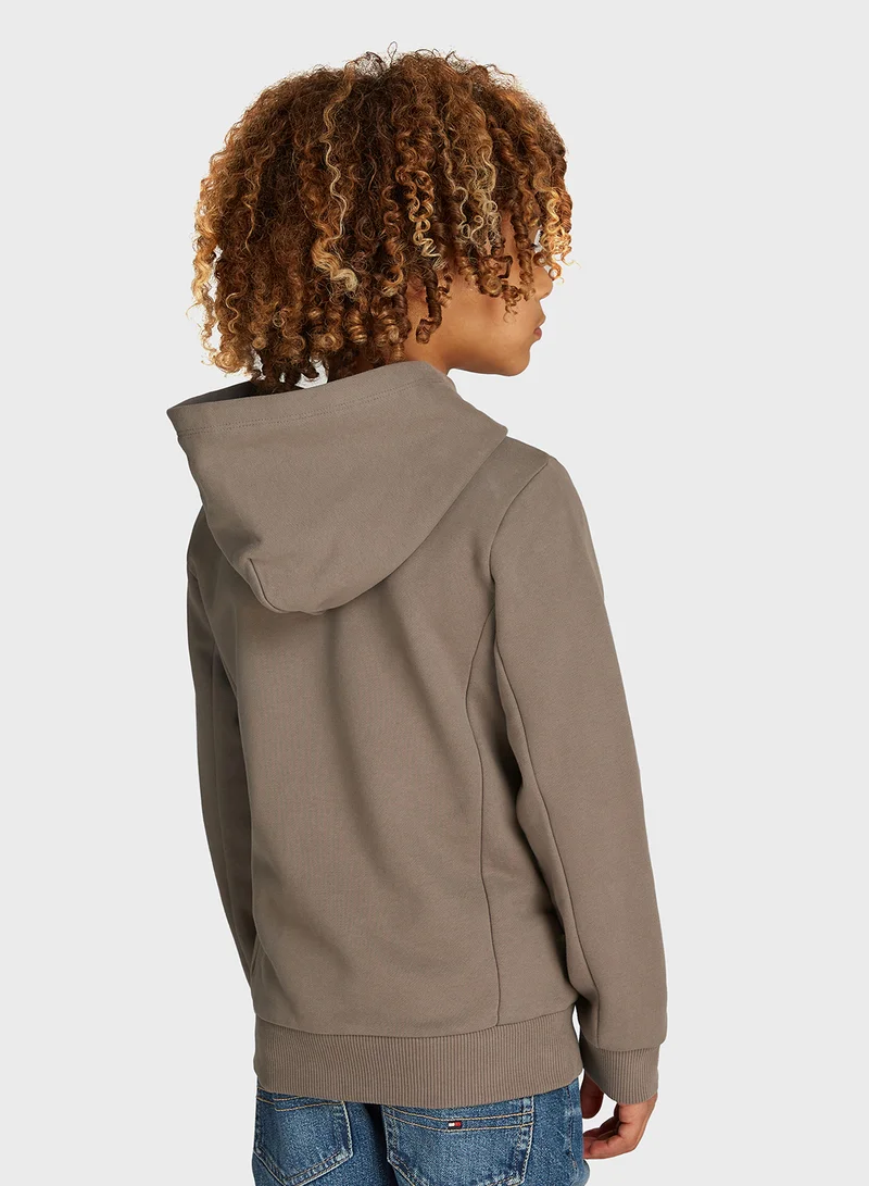 Calvin Klein Jeans Youth Zip Through Hoodie