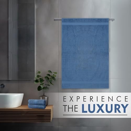Ambra Linens 500 GSM Highly Absorbent Towel, 100% Cotton, Soft and Plush, All Seasons Use, Large, Everyday Use, Durable (1 Piece of Bath Towel, Dark Blue) - Image 4