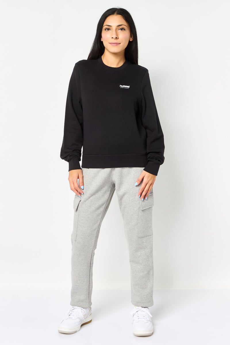 Hummel Women Sportswear Fit Long Sleeve Training Sweatshirt, Black - Image 2