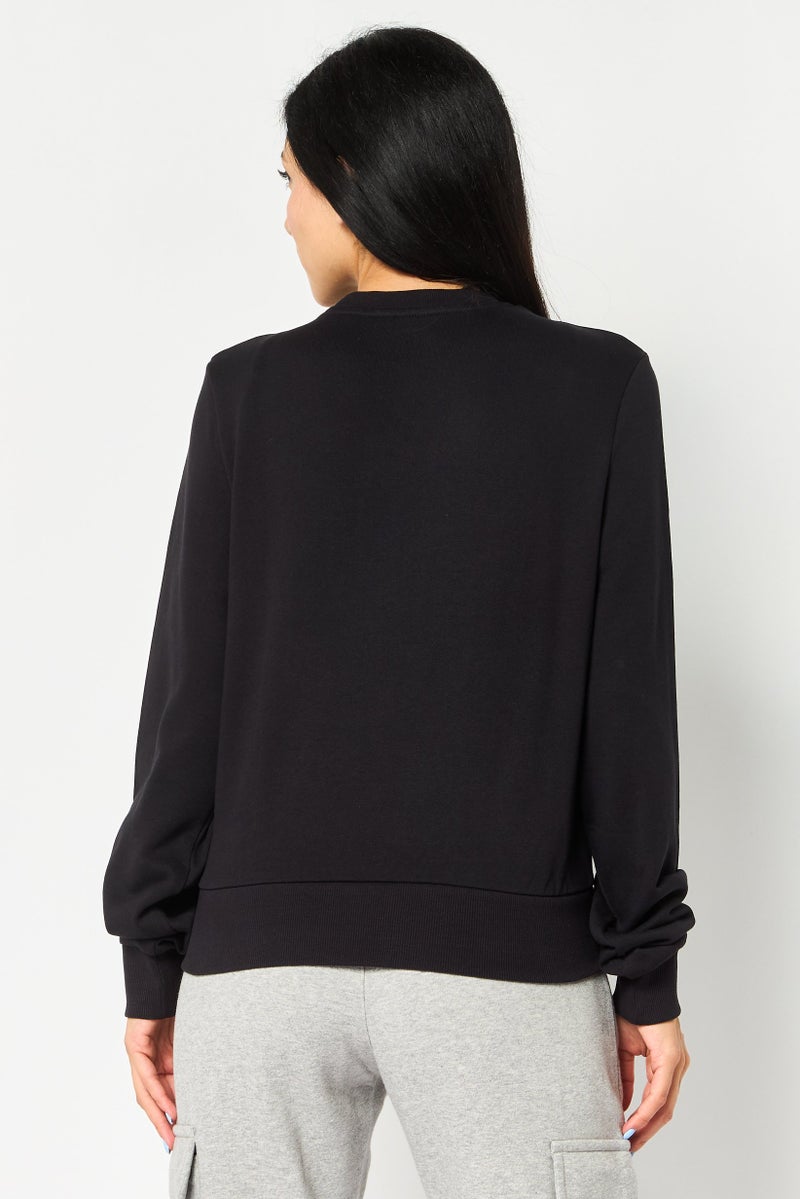Hummel Women Sportswear Fit Long Sleeve Training Sweatshirt, Black - Image 2