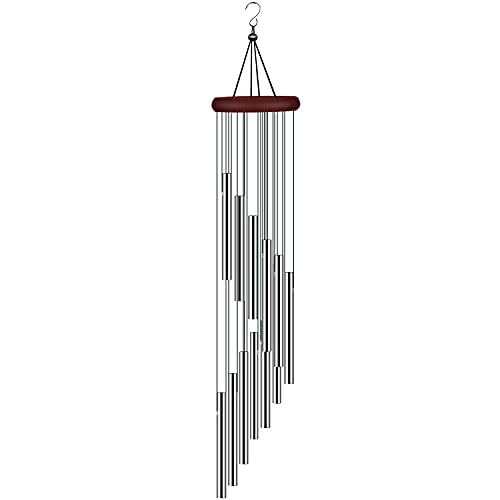 tujol Wind Chimes for Outside, Sympathy Wind Chimes Outdoor Clearance with 12 Aluminum Alloy Tubes and Hook, Memorial Wind Chime Gift Decoration for Home, Patio, Garden, Outdoor - Image 1