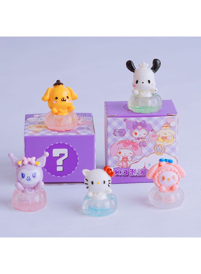 Cute Cartoon Sanlio Hand-made Blind Box Girl's Heart High-value Doll Desktop Ornaments Trendy Play Hand-made Model-Color:404 Little Bear Gummy Cute Figure Blind Box  - Image 4