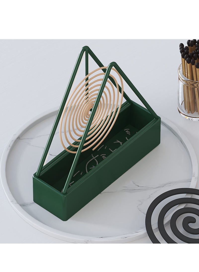 Sisily 1 PC Mosquito Coil Holder Mosquito Coil Holder Iron Triangle Mosquito Coil Holder Mosquito Coil Holder Portable Fireproof Coil Holder - Image 2