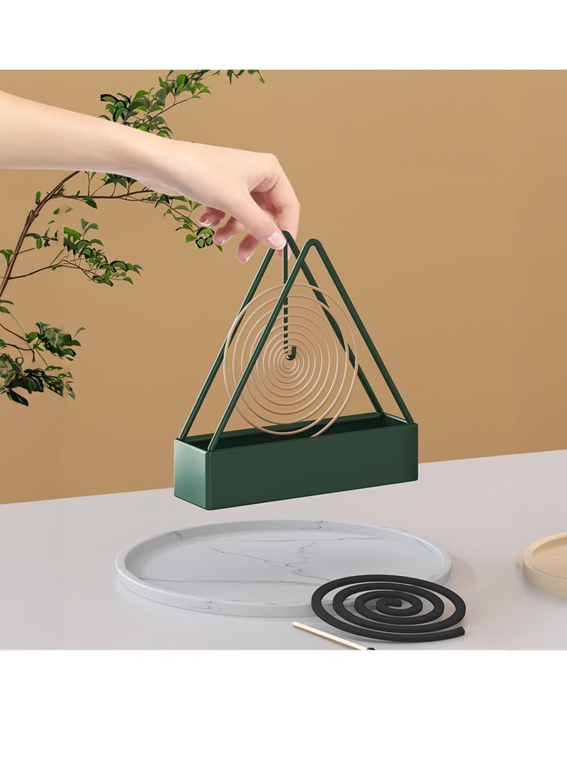Sisily 1 PC Mosquito Coil Holder Mosquito Coil Holder Iron Triangle Mosquito Coil Holder Mosquito Coil Holder Portable Fireproof Coil Holder - Image 3