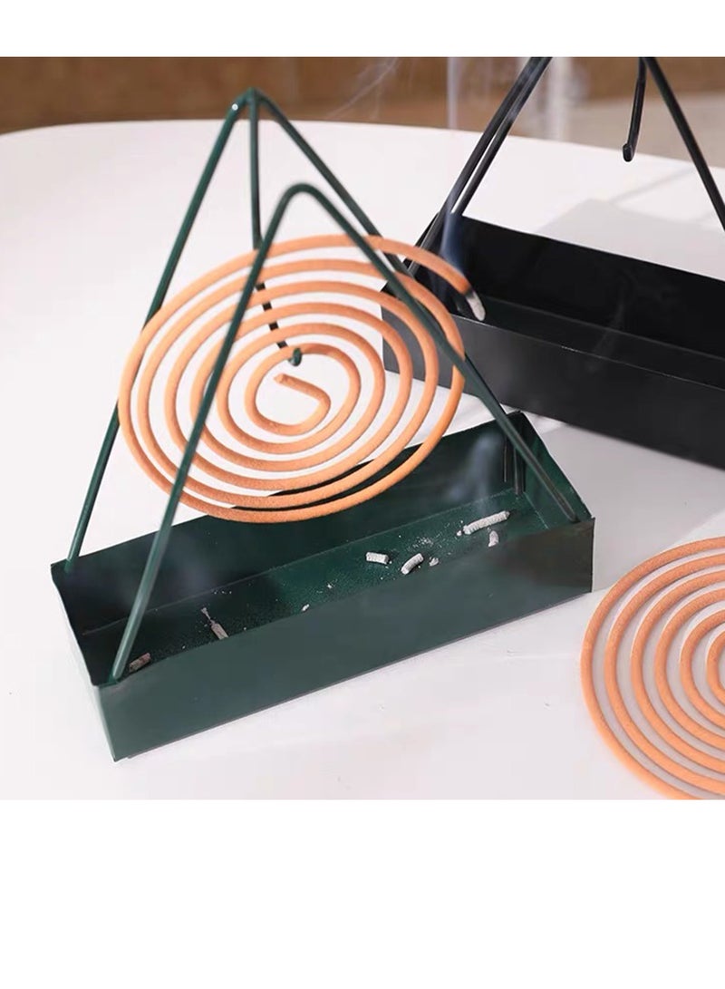 Sisily 1 PC Mosquito Coil Holder Mosquito Coil Holder Iron Triangle Mosquito Coil Holder Mosquito Coil Holder Portable Fireproof Coil Holder - Image 4