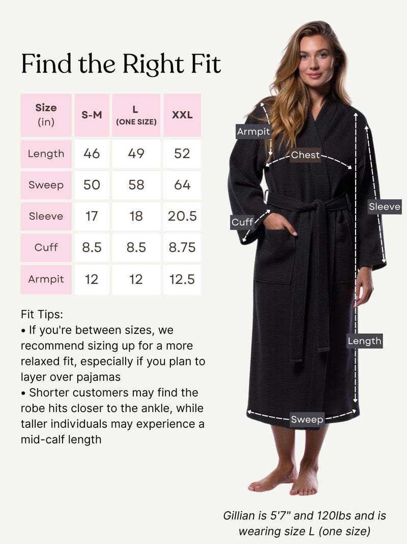 Turquaz Robes For Women Lightweight Unisex Waffle Kimono Bathrobe Mothers day Gifts - Image 5