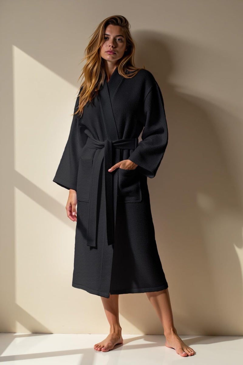 Turquaz Robes For Women Lightweight Unisex Waffle Kimono Bathrobe Mothers day Gifts - Image 3