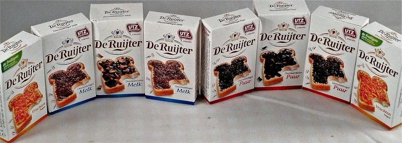 De Ruijter 8 Kleintjes Mini Box - Assorted Sprinkles and Flakes (Milk, Dark, and Fruit Flavors) - Image 3