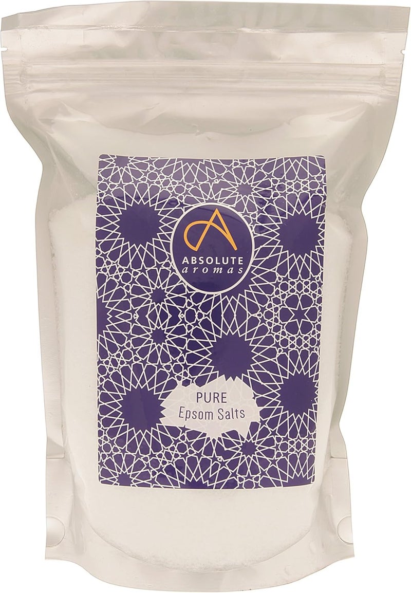 Absolute Aromas Epsom Bath Salt White Unscented 1kg