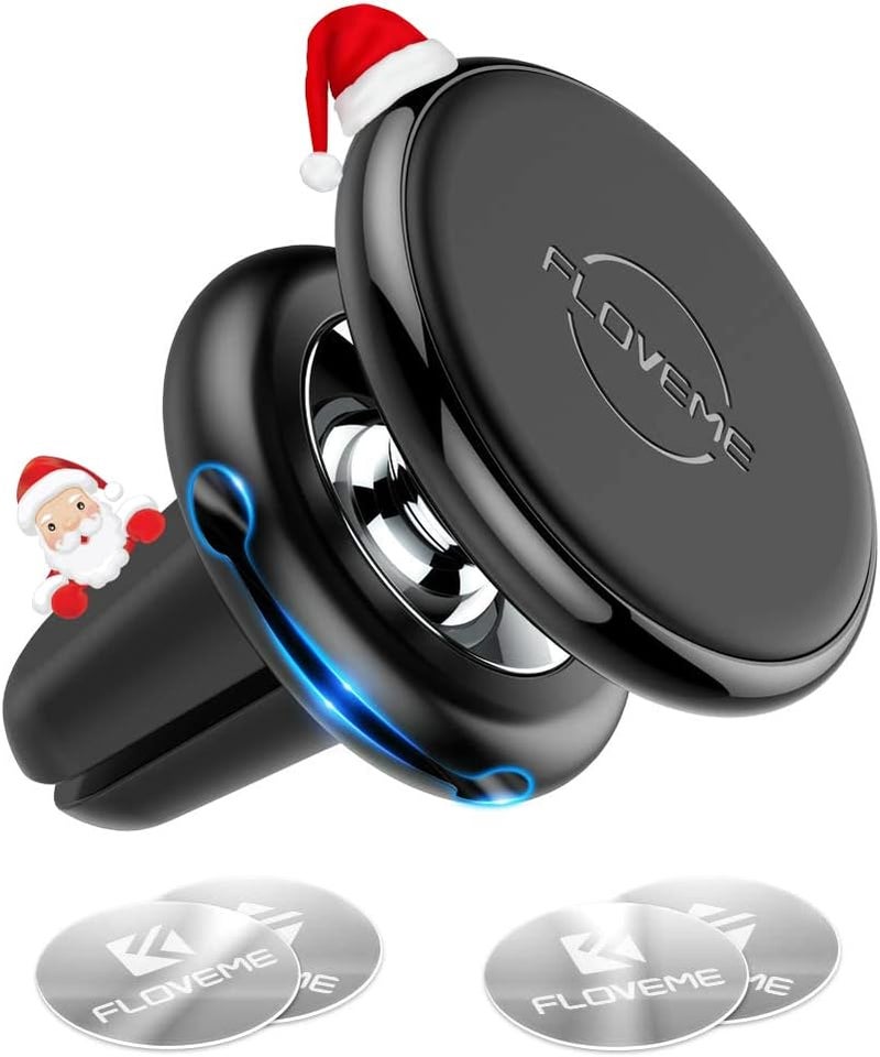 FLOVEME Magnetic Phone Car Mount with 4 Metal Plates - Universal Mobile Phone Holder for Cars - Image 1