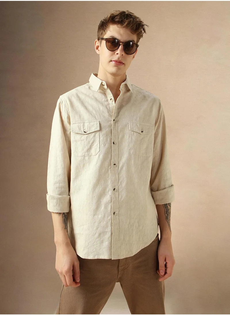 دينيس لينغو Beige Shirt For Men For Men