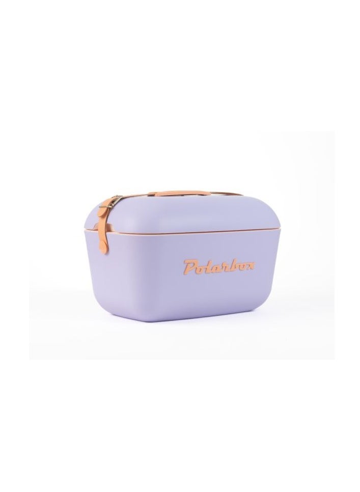 Polarbox Polarbox 20L Classic Cooler Box – Orange Sorbet & Pink | Retro Insulated Ice Box with Leather Strap | Stylish Thermal Picnic & Beach Cooler  - Image 1