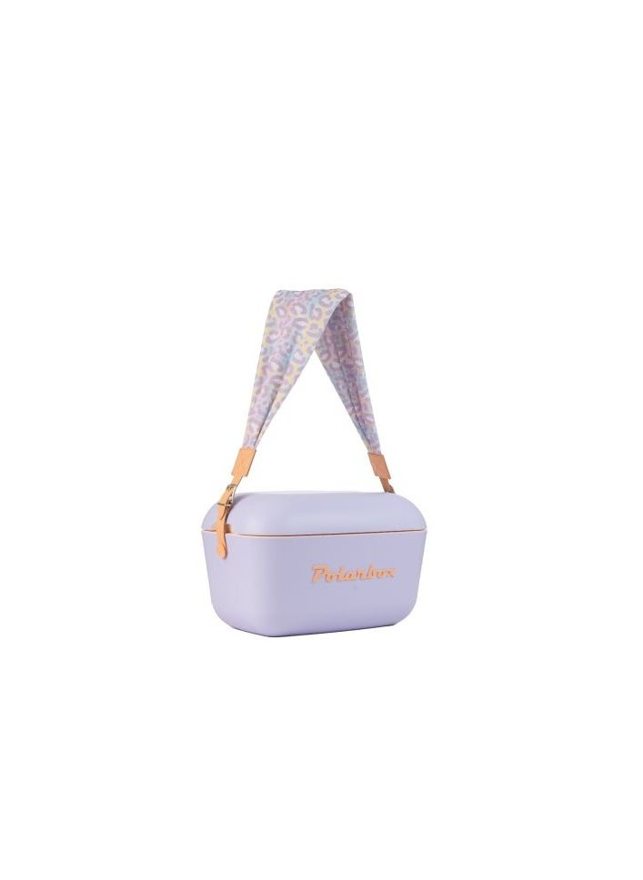 Polarbox Polarbox 20L Classic Cooler Box – Orange Sorbet & Pink | Retro Insulated Ice Box with Leather Strap | Stylish Thermal Picnic & Beach Cooler  - Image 3
