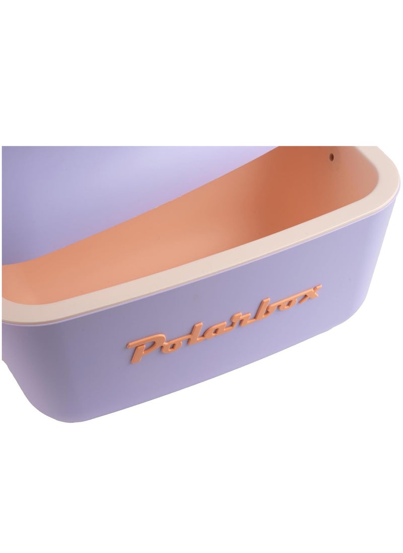 Polarbox Polarbox 20L Classic Cooler Box – Orange Sorbet & Pink | Retro Insulated Ice Box with Leather Strap | Stylish Thermal Picnic & Beach Cooler  - Image 3