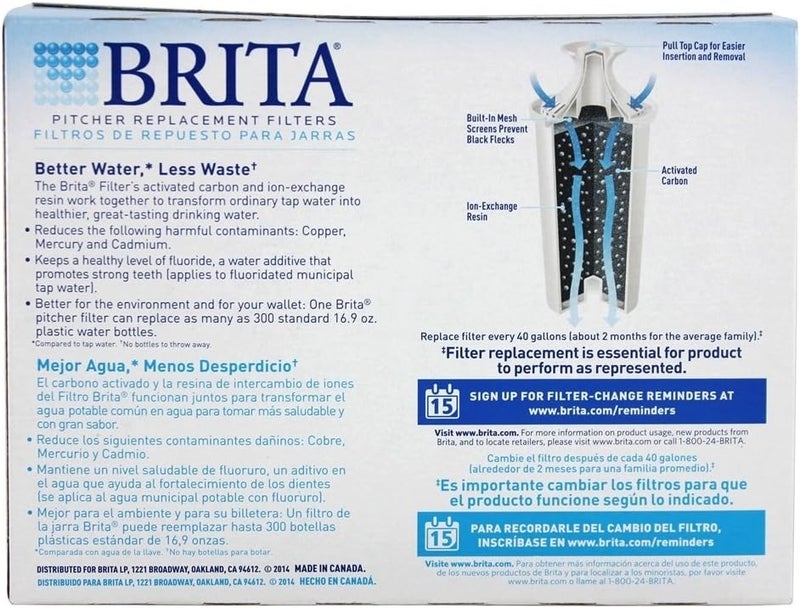 Brita Water Pitcher Replacement Filters - Advanced 3-Pack for Cleaner, Great-Tasting Water - Image 4