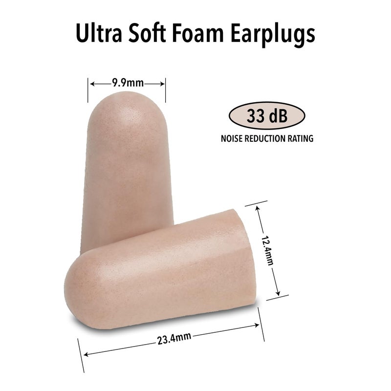 Mack's Ultra Soft Foam Earplugs, 50 Pair - 33dB Highest NRR, Comfortable Ear Plugs for Sleeping, Snoring, Travel, Concerts, Studying, Loud Noise, Work | Made in USA - Image 2