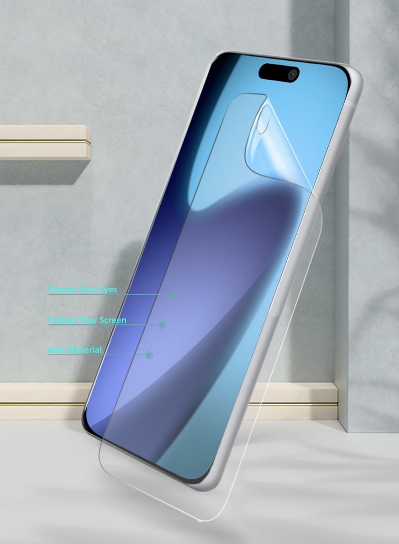 Wtech Apple iPhone 17 Pro Max 5G 2025 Premium Hydrogel Film Thin and Flexible Screen Protector (MSHFMN) - Clear - Image 4