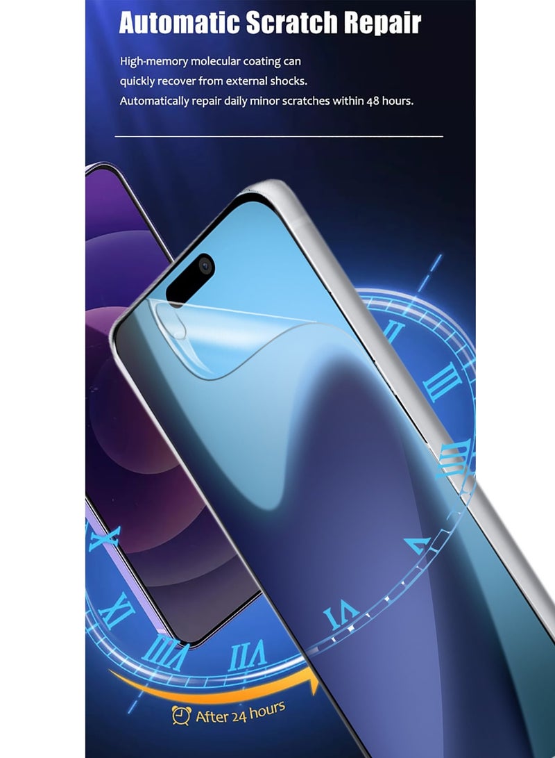 Wtech Apple iPhone 17 Pro Max 5G 2025 Premium Hydrogel Film Thin and Flexible Screen Protector (MSHFMN) - Clear - Image 3