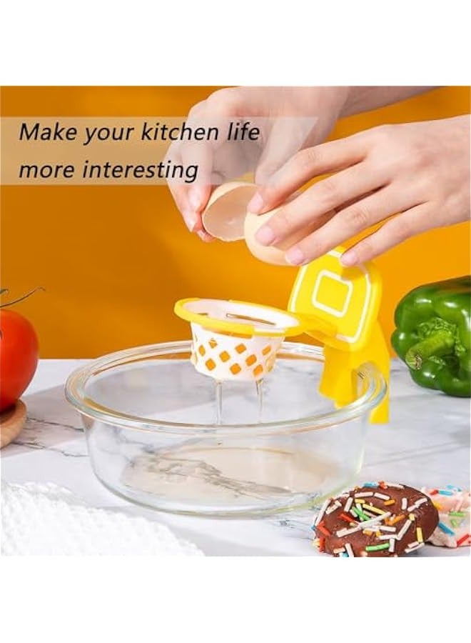 Hoop Design Egg Yolk Separator for Efficient Separation, Yellow  - Image 3