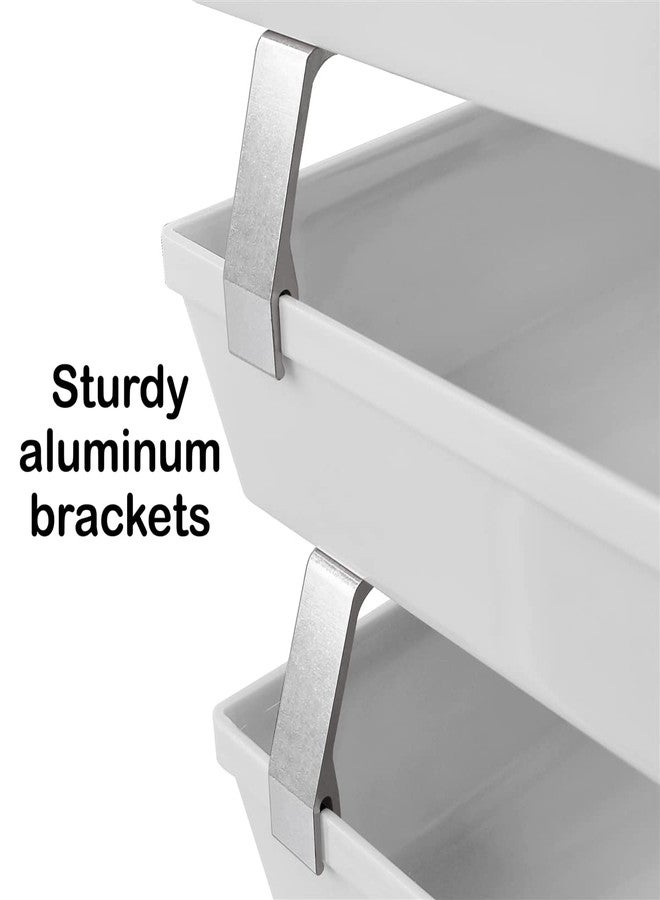Acrimet Facility 3 Tier Letter Tray, Front Load, Letter Size/A4, Desktop File Organizer, Plastic (White Color) - Image 5
