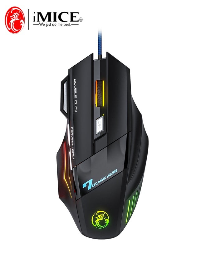 iMice Gaming Combo Pack Ultimate 4-in-1 High-Performance – RGB Backlit Keyboard, Precision Mouse, Immersive Headset & Smooth Mousepad - Image 3